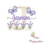 Matriz de Bordado Jardim Lavanda Jasmim