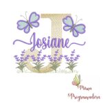 Matriz de Bordado Jardim Lavanda Josiane