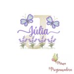 Matriz de Bordado Jardim Lavanda Júlia