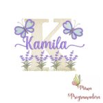 Matriz de Bordado Jardim Lavanda Kamila