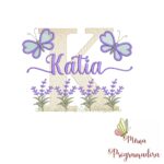 Matriz de Bordado Jardim Lavanda Katia