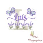 Matriz de Bordado Jardim Lavanda Laís