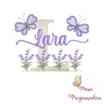 Matriz de Bordado Jardim Lavanda Lara