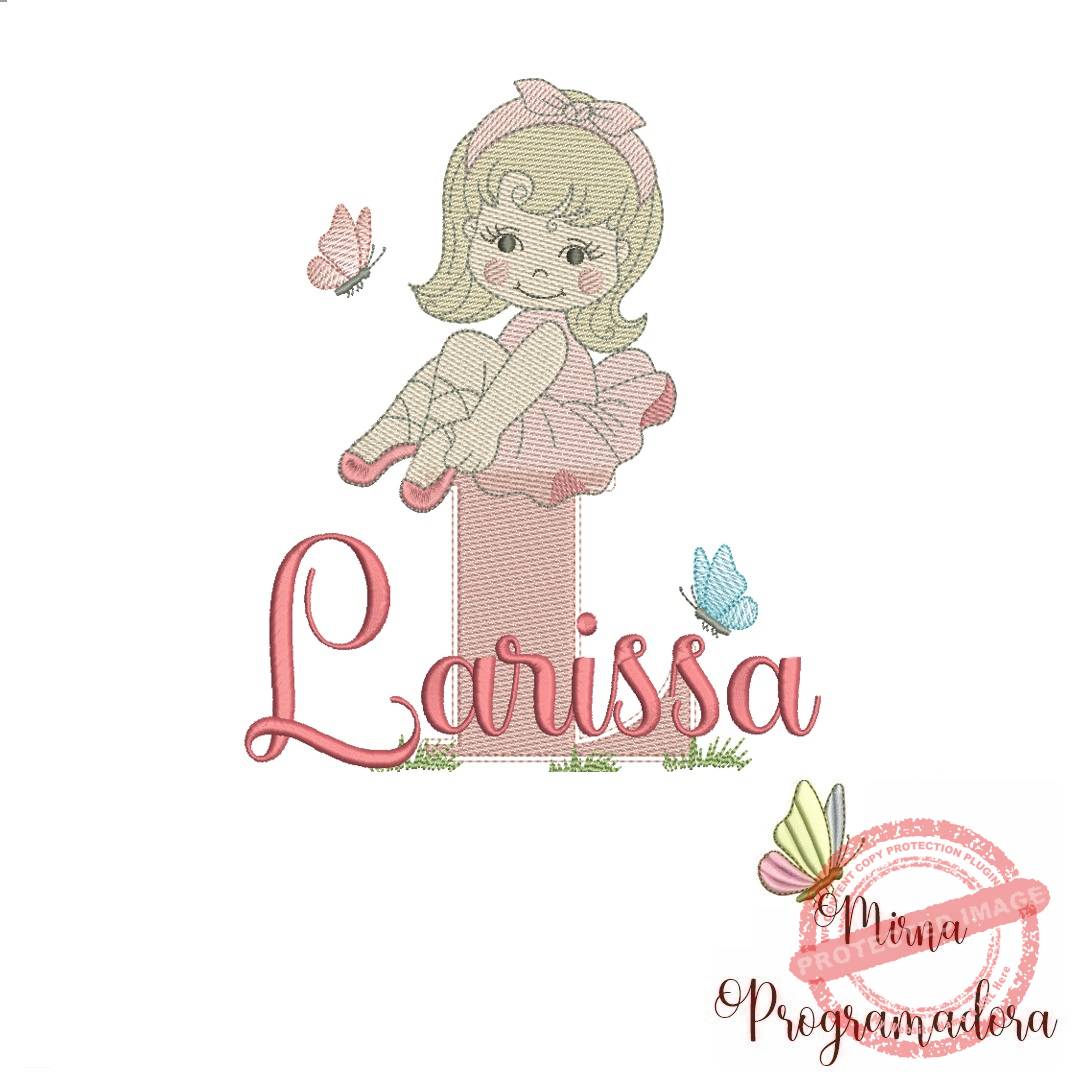 matriz de bordado larissa Matriz de Bordado Larissa bailarina - Imagem 1