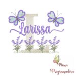 Matriz de Bordado Jardim Lavanda Larissa