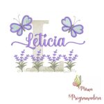 Matriz de Bordado Jardim Lavanda Letícia