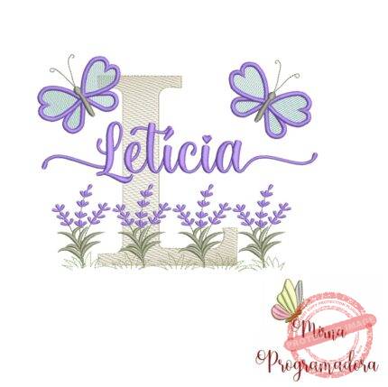 Matriz de Bordado Jardim Lavanda Letícia