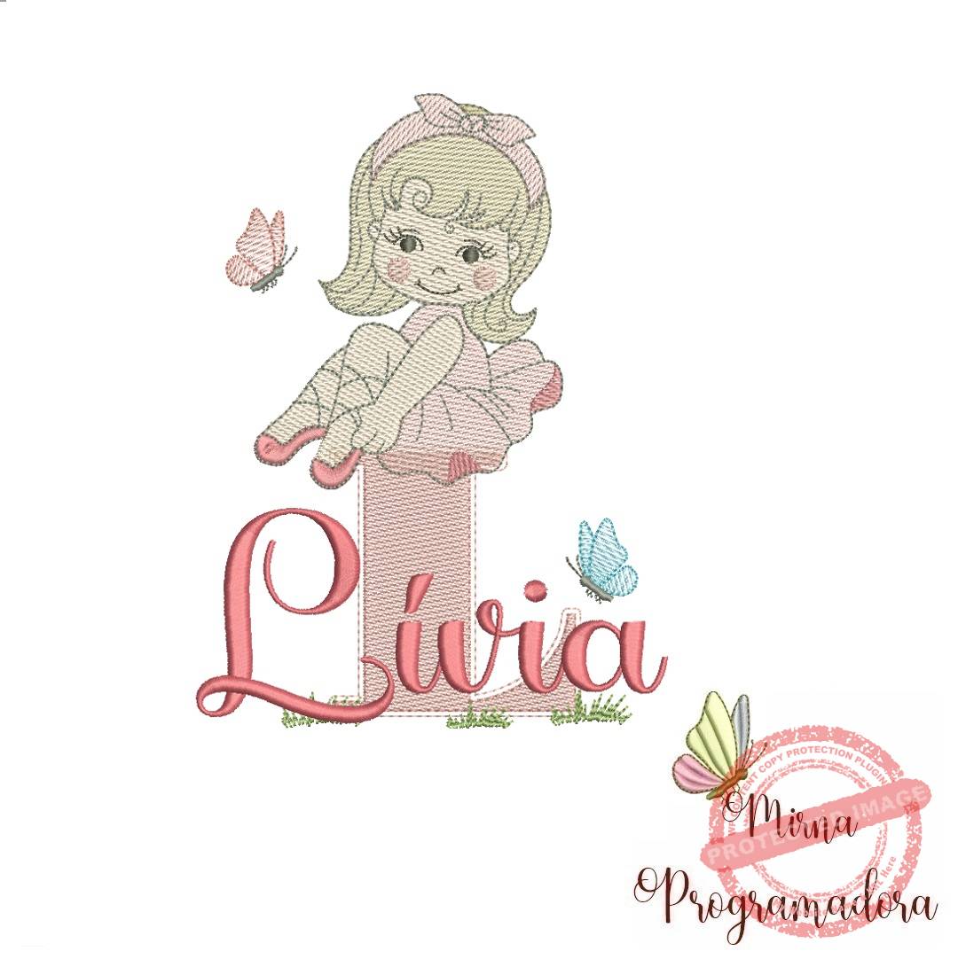 matriz de bordado livia Matriz de Bordado Lívia bailarina - Imagem 1
