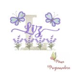 Matriz de Bordado Jardim Lavanda Liz