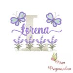 Matriz de Bordado Jardim Lavanda Lorena
