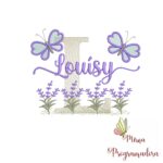 Matriz de Bordado Jardim Lavanda Louísy