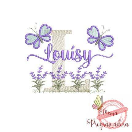 Matriz de Bordado Jardim Lavanda Louísy