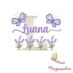 Matriz de Bordado Jardim Lavanda Luana
