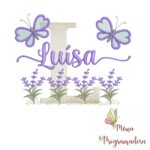 Matriz de Bordado Jardim Lavanda Luísa