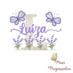 Matriz de Bordado Jardim Lavanda Luíza