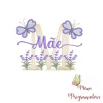 Matriz de Bordado Jardim Lavanda Mãe