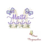 Matriz de Bordado Jardim Lavanda Maitê