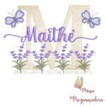 Matriz de Bordado Jardim Lavanda Maithê