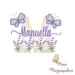 Matriz de Bordado Jardim Lavanda Manuella