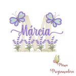 Matriz de Bordado Jardim Lavanda Márcia