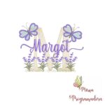 Matriz de Bordado Jardim Lavanda Margot