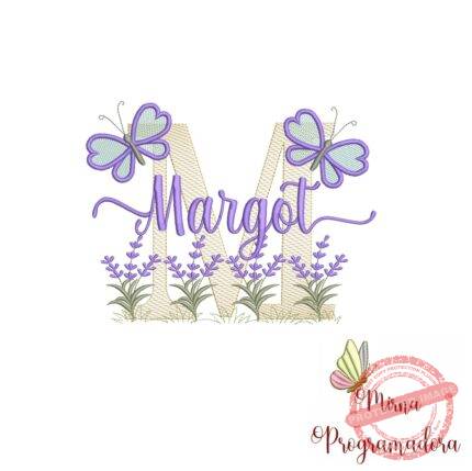Matriz de Bordado Jardim Lavanda Margot