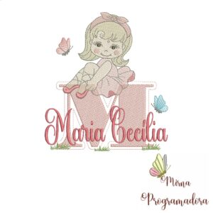 Matriz de Bordado Maria Cecília bailarina