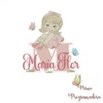 Matriz de Bordado Maria Flor bailarina