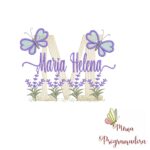 Matriz de Bordado Jardim Lavanda Maria Helena