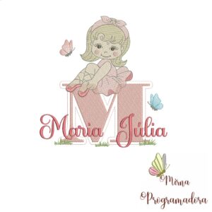 Matriz de Bordado Maria Júlia bailarina