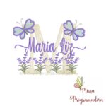 Matriz de Bordado Jardim Lavanda Maria Liz