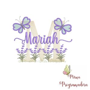 Matriz de Bordado Jardim Lavanda Mariah