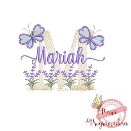Matriz de Bordado Jardim Lavanda Mariah
