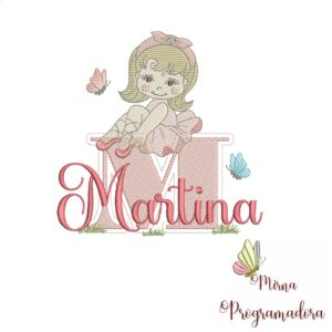Matriz de Bordado Martina bailarina