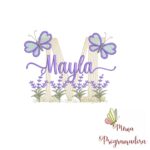 Matriz de Bordado Jardim Lavanda Mayla