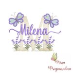 Matriz de Bordado Jardim Lavanda Milena