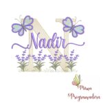 Matriz de Bordado Jardim Lavanda Nadir