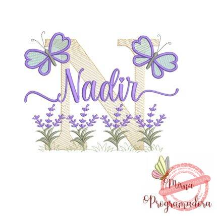 Matriz de Bordado Jardim Lavanda Nadir