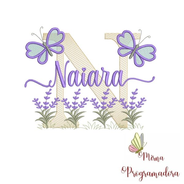 Matriz de Bordado Jardim Lavanda Naiara