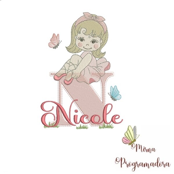 Matriz de Bordado Nicole bailarina