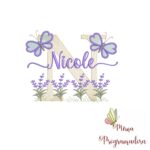 Matriz de Bordado Jardim Lavanda Nicole