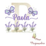 Matriz de Bordado Jardim Lavanda Paola
