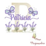Matriz de Bordado Jardim Lavanda Patricia