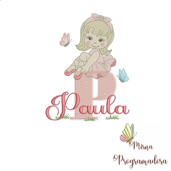 Matriz de Bordado Paula bailarina