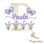 Matriz de Bordado Jardim Lavanda Paula