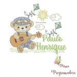 Matriz de Bordado Cenário Ursinho Violão Paulo Henrique