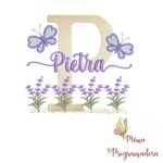 Matriz de Bordado Jardim Lavanda Pietra