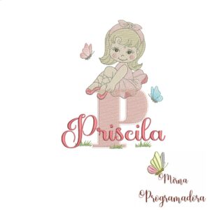 Matriz de Bordado Priscila bailarina