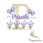 Matriz de Bordado Jardim Lavanda Priscila