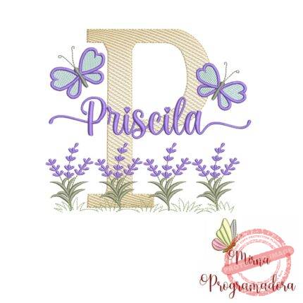 Matriz de Bordado Jardim Lavanda Priscila